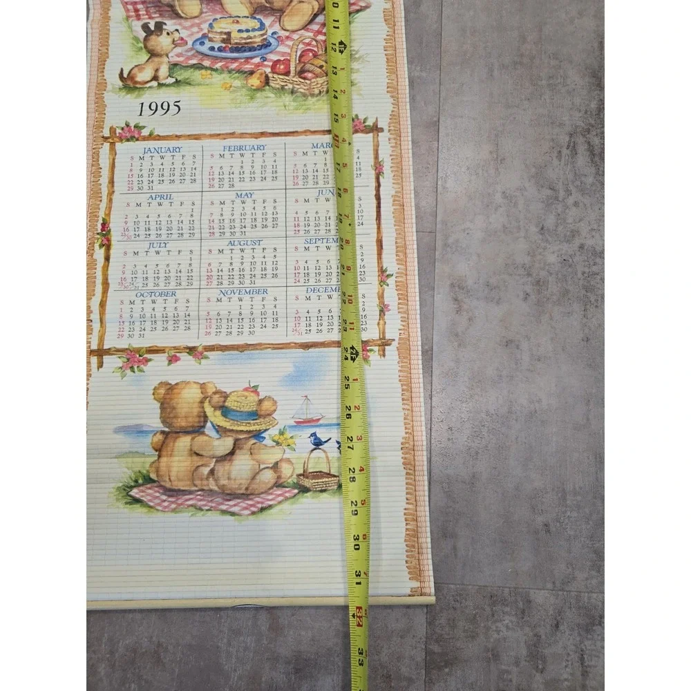 Vintage Scroll Calendar 1995/96 Bears 